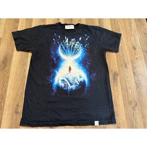 Imaginary Foundation Graphic T-Shirt Mens L Black Adult Space Galaxy Art